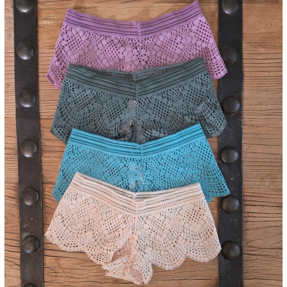 Victoria's Secret Dream Angels Lace Shortie Panty Bundle Sz XS New 4 pieces